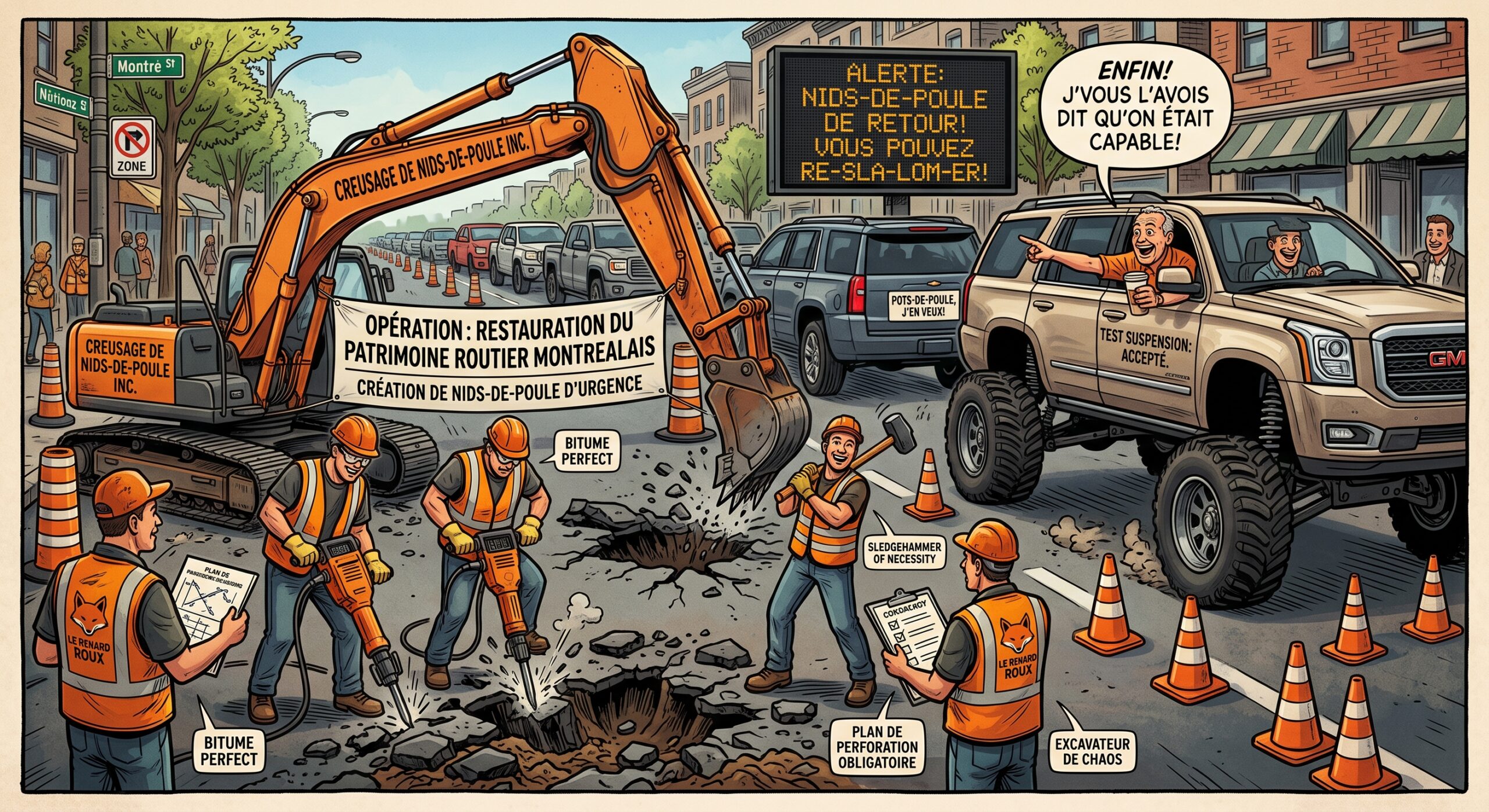 Crise d’identité sur le réseau routier : Montréal embauche des contracteurs pour perforer l’asphalte neuf Montréal embauche des contracteurs pour perforer l’asphalte neuf