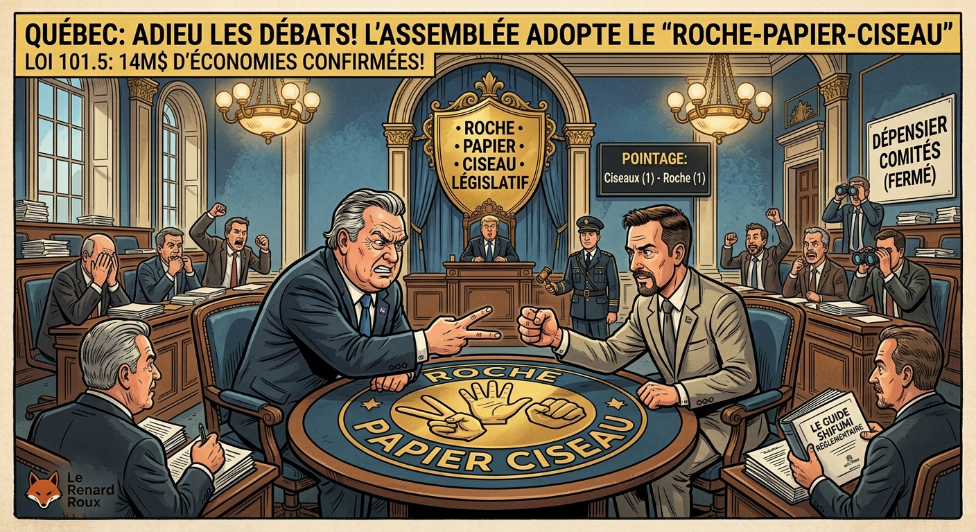 L'Assemblée nationale adopte le "Roche-Papier-Ciseau"